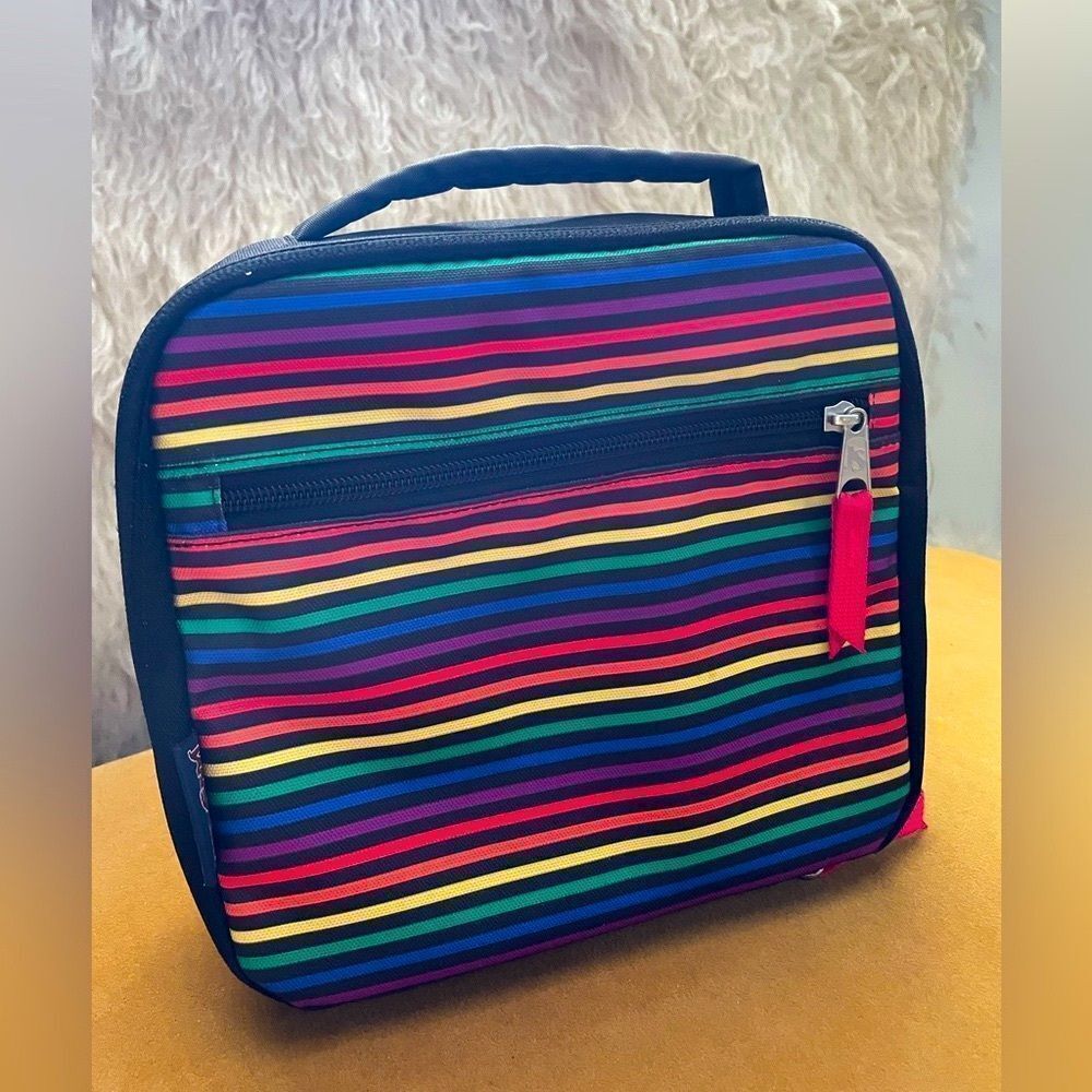 Jansport Lunch Break Rainbow Stripes Lunch Tote